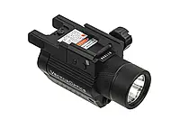 ПОДСТВОЛЬНЫЙ ФОНАРЬ/ЛАЗЕР (2 В 1) VECTOR OPTICS DOUBLECROSS COMPACT RED LASER