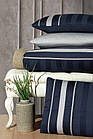 Комплект постільної білизни First Choice Deluxe Satin DARK 160х220 см сімейний Artwel Navy Blue, фото 3