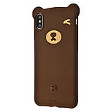 Чехол Baseus для iPhone XS Max Bear Silicone Case, Brown (WIAPIPH65-BE08), фото 5