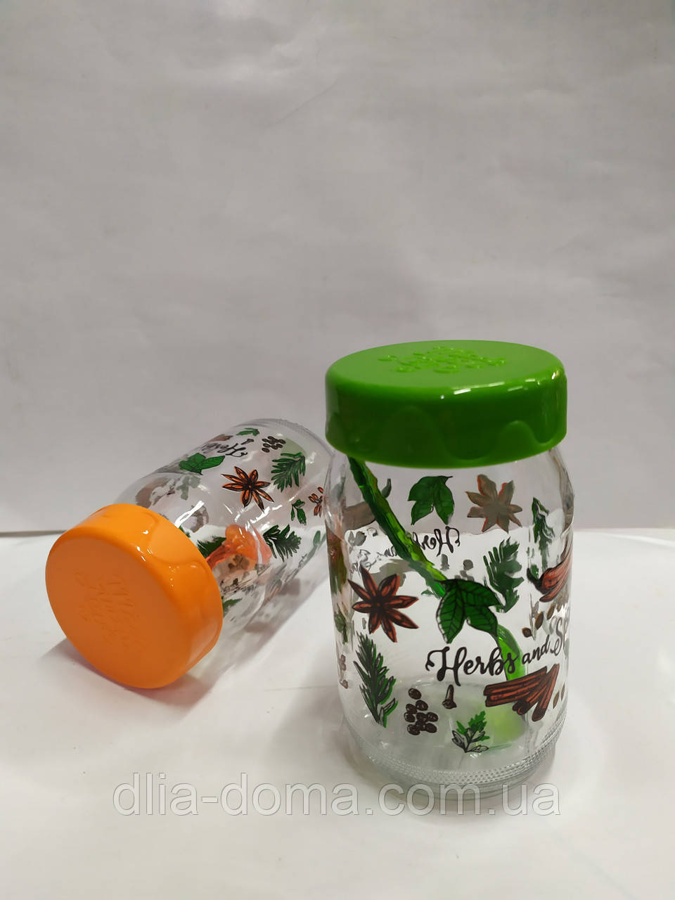 Банка стеклянная для специй с ложкой 370 мл О 6.5см Н 13см № 17036027, фото 1
