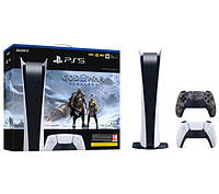 Игровая приставка Sony PlayStation 5 Digital Edition (PS5) + дополнительно джойстик + God of War Ragnarok