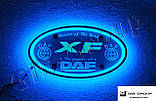 Led RGB дзеркало у спальник для вантажівки з логотипом DAF XF, фото 5