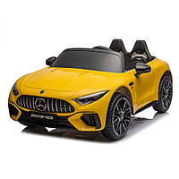 Детский электромобиль Mercedes (пульт 2,4G,4 мотора 35W, аккумулятор 12V14Ah, EVA) Bambi M 5098EBLRS-6 Желтый