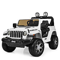 Детский электромобиль Jeep (4 мотора по 35W, MP3, USB, FM) Джип Bambi M 4176EBLR-1 Белый