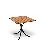 Стіл для дачі "Ріо" Тік Металевий (80*80 см) - Mix-Line, фото 3