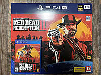 КОНСОЛЬ SONY PLAYSTATION 4 PRO (PS4 PRO) BLACK + Red Dead Redemption 2