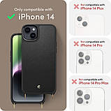 Чохол Spigen для iPhone 14 - Cyrill, Classic Charm Mag, з ремінцем, Чорний (ACS05492), фото 6