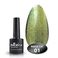 Гель-лак для ногтей Magic cat № 01 Nice for you Оливковый 8.5 г