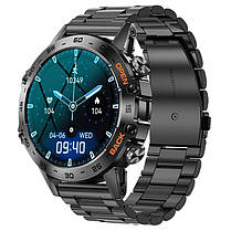 Чоловічий розумний годинник Smart Delta K52 Black, 2 ремінці, фото 3