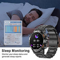 Чоловічий розумний годинник Smart Delta K52 Black, 2 ремінці, фото 4