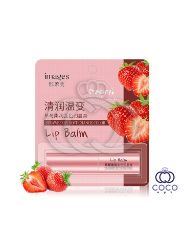 Бальзам для губ відновлювальний Images Strawberry Soft Change Color Lip Balm з екстактом полуниці 2.7 G