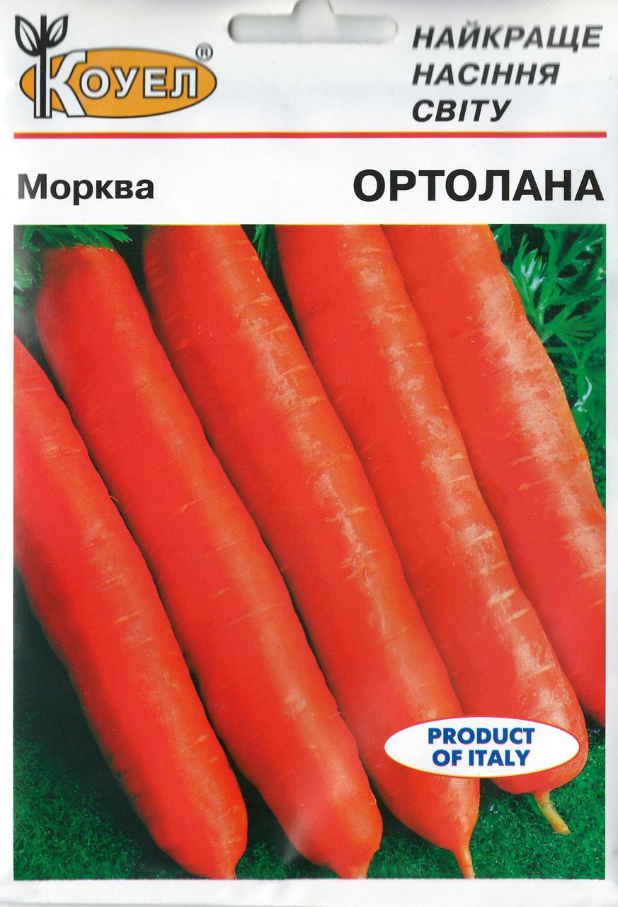 Насіння моркви Ортолана 10г ТМ Коуел - фото 1 - id-p612009789