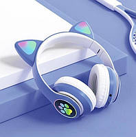 Бездротові навушники з котячими вушками UKC STN 23 Cat сині