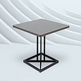 Стіл для дачі "Парма" Сірий Металевий (80*80 см) - Mix-Line, фото 6