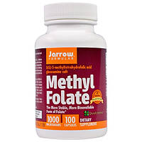Метил фолиевая кислота, 1000 мг, Jarrow Formulas, 100 кап.