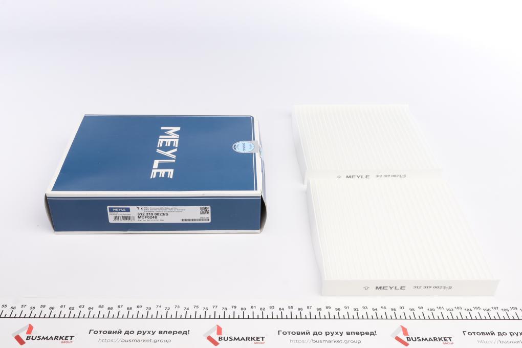 Фільтр салону BMW X3 (F25)/ X4 (F26) 1,8-2.8/2,0-3.0D 10- (к-кт 2 шт.) MEYLE 312 319 0023/S UA62, фото 1