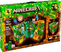 Конструктор lego Minecraft Битва в джунглях 866 деталей, детский конструктор лего майнкрафт