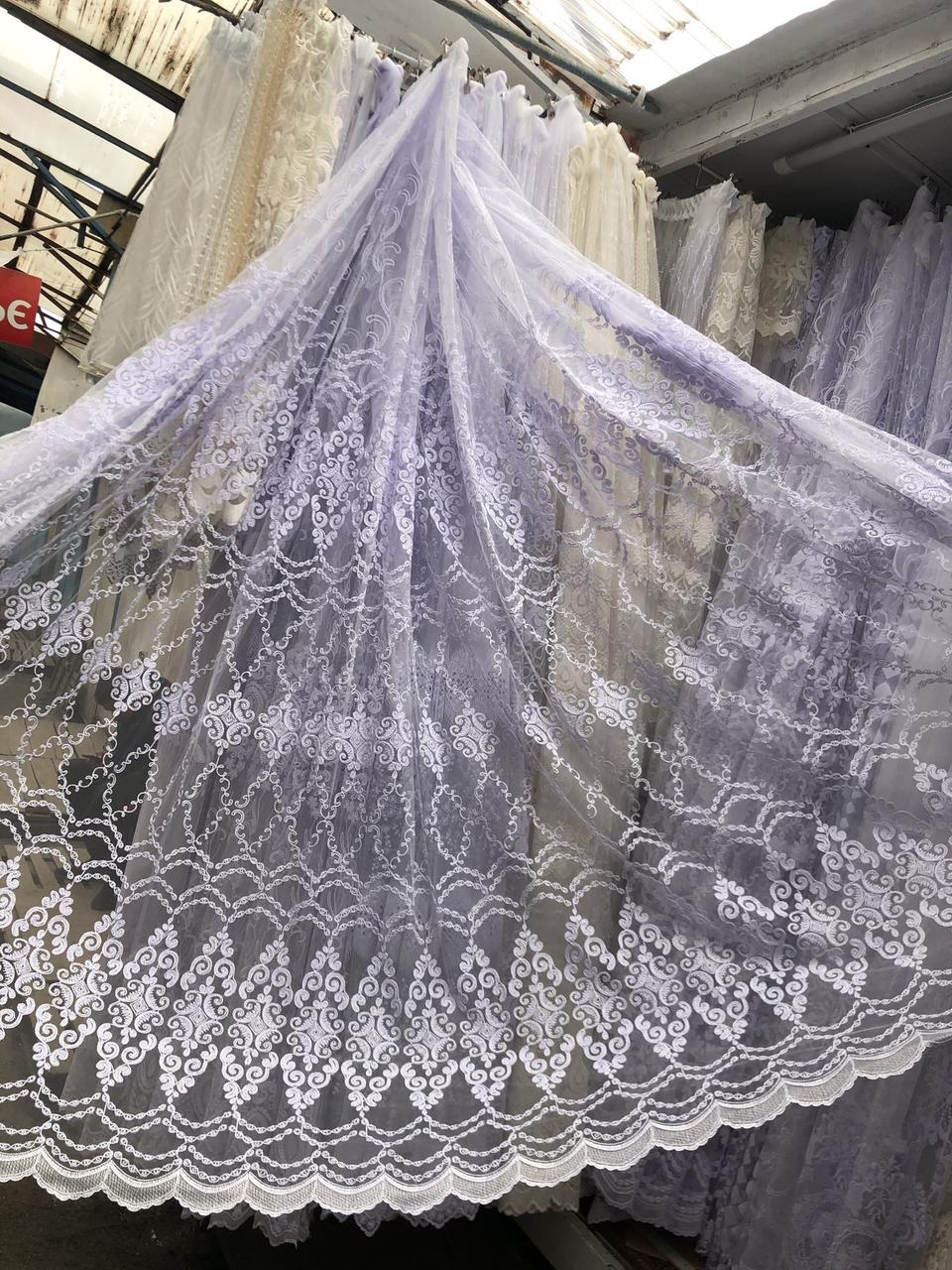 Тюль фатинова корд заввишки 2,8 м. біла