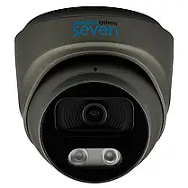 Комплект відеоспостереження на 4 купольні 2 Мп IP-камери SEVEN IP-7212B4P4-2MP, фото 3