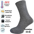Шкарпетки чоловічі медичні верблюжа вовна теплі 42-48 сірі, фото 2