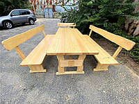 Garden furniture made of solid wood 2000x800 from the manufacturer for cottages, pubs, Furniture set - 10