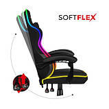 Ігрове крісло Huzaro Force 4.4 RGB BLACK, фото 7