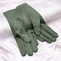 Рукавички жіночі кушемір, Зимние теплые сенсорные перчатки, Женские перчатки зеленые топ