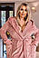 Велюровий халат на запах жіночий Великого розміру, Велюровий халат Батал Фреза, фото 3