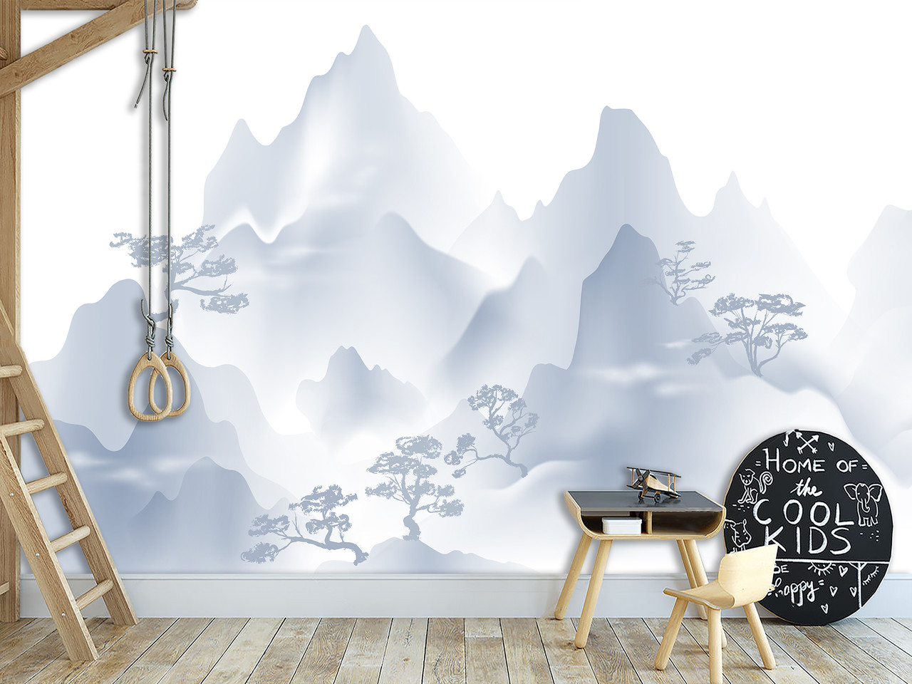 Фотошпалери з малюнком "Далекі гори",самоклеюча плівка Oracal для дому, фото 1