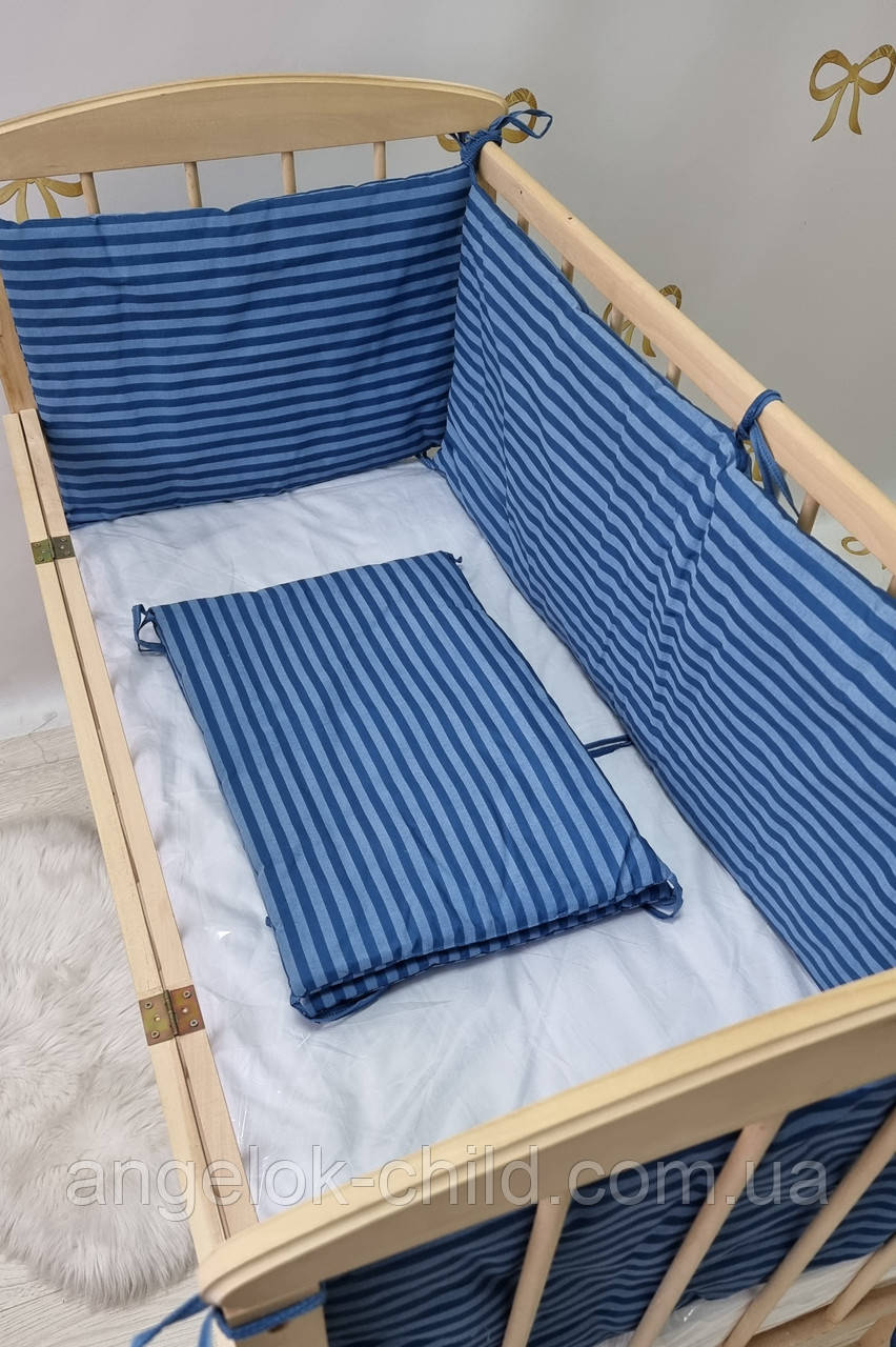 Бортики-захист у ліжечко "Класик", захист у дитяче ліжечко на 4 сторони