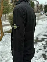 Молодежная кофта Теплая флиска Stone Island на замке!