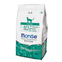 Сухой корм для кошек с эффектом выведения шерсти из желудка Monge Cat Hairball с курицей 1,5 кг