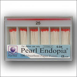 Штифти паперові конусні Pearl Endopia 100 шт 04 №25