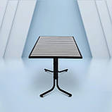 Стіл для дачі "Брістоль"160 Сірий Металевий (160*80 см)  - Mix-Line, фото 4