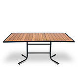 Стіл для дачі "Брістоль"180 Тік Металевий (180*80 см)  - Mix-Line, фото 4