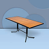 Стіл для дачі "Брістоль"180 Тік Металевий (180*80 см)  - Mix-Line, фото 2