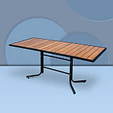 Стіл для дачі "Брістоль"180 Тік Металевий (180*80 см)  - Mix-Line, фото 6