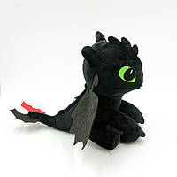 Плюшевая игрушка с мультфильма "Как приручить дракона", игрушка Беззубик детская, черная Фурия мягкая 30 см
