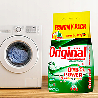 Пральний порошок + кисневий плямовивідник Original Plus Oxi Power 8,4 кг 140 циклів прання, фото 2