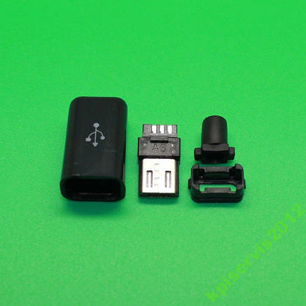 Штекер micro USB розбірний, 5pin., фото 1