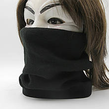 Бафф вязаний чоловічий темний, осінній/зимовий баф теплий чорний топ