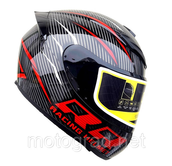Мото Шолом Інтеграл Racing Rad Helmet глянець розмір М і L, фото 1
