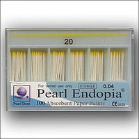 Штифты бумажные конусные Pearl Endopia 100 шт 04 №20