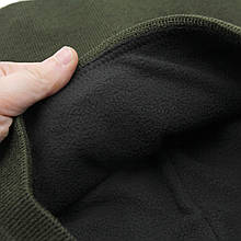 Бафф вязаний зелений чоловічий темний, осінній/зимовий баф теплий олива топ