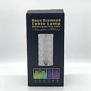 Настільний кришталевий світильник з пультом керуванням Crystal Rose Ambience Декоративна настільна лампа, фото 8