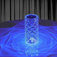 Настільний кришталевий світильник з пультом керуванням Crystal Rose Ambience Декоративна настільна лампа, фото 5