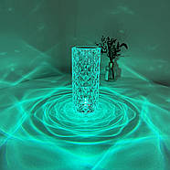 Настільний кришталевий світильник з пультом керуванням Crystal Rose Ambience Декоративна настільна лампа, фото 6