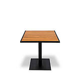 Стіл для дачі "Мальта" Тік Металевий (80*80 см)  - Mix-Line, фото 3