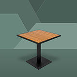 Стіл для дачі "Мальта" Тік Металевий (80*80 см)  - Mix-Line, фото 2