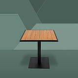 Стіл для дачі "Мальта" Тік Металевий (80*80 см)  - Mix-Line, фото 5